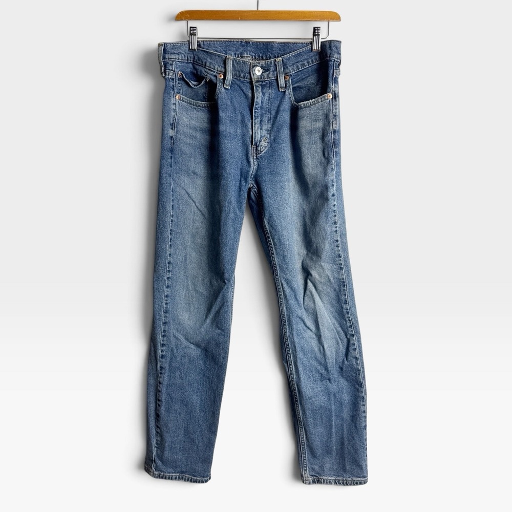 Levis 514 Jeans Straight Leg Men's 33x30 Pants Medium Wash Blue Denim Cabincore
